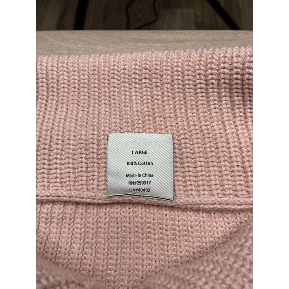 Varley Mentone Half-Zip Knit Pullover Pale Mauve Large - Picture 7 of 9